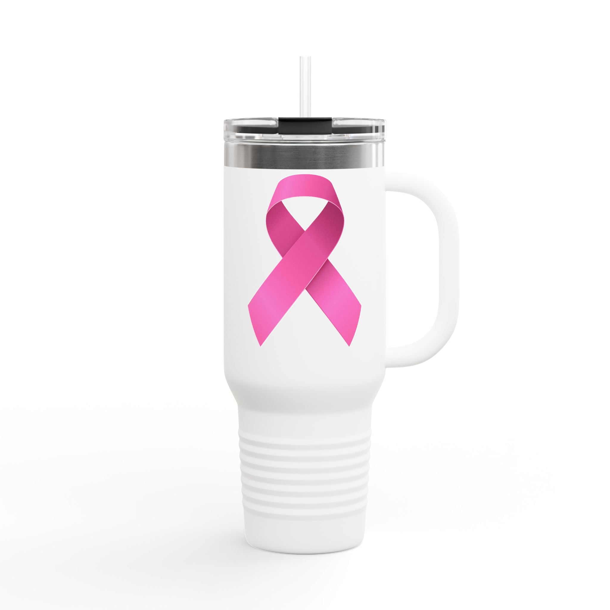 Pink Ribbon Insulated Travel Mug, 40oz