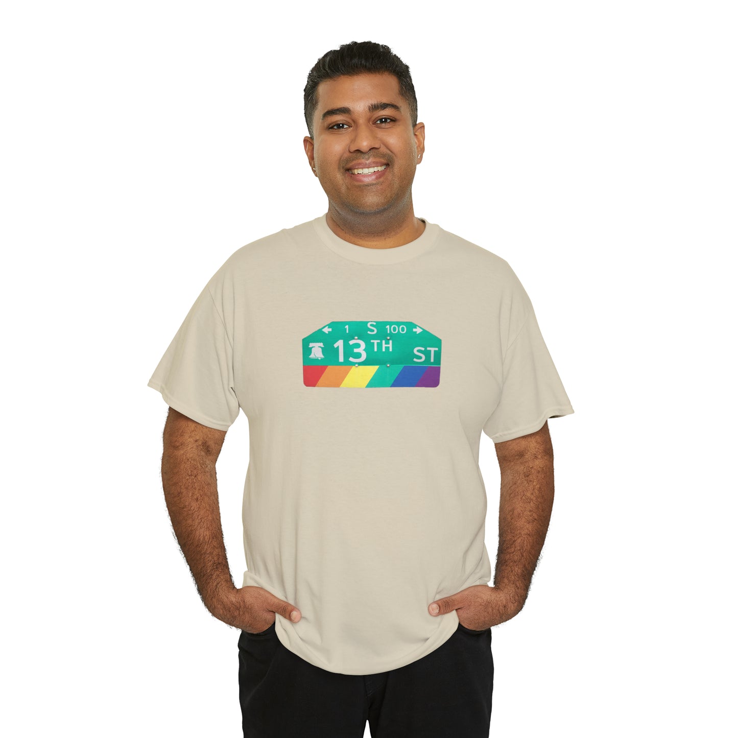 Philly Gayborhood Street Sign Cotton Tee