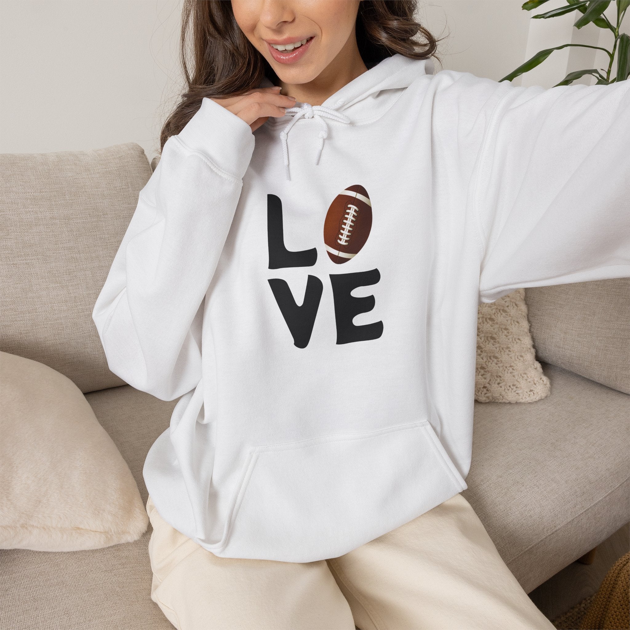 LOVE Football Heavy Blend™ Hoodie