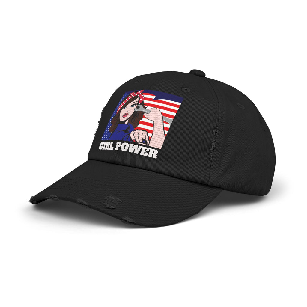 Girl Power Distressed Cap