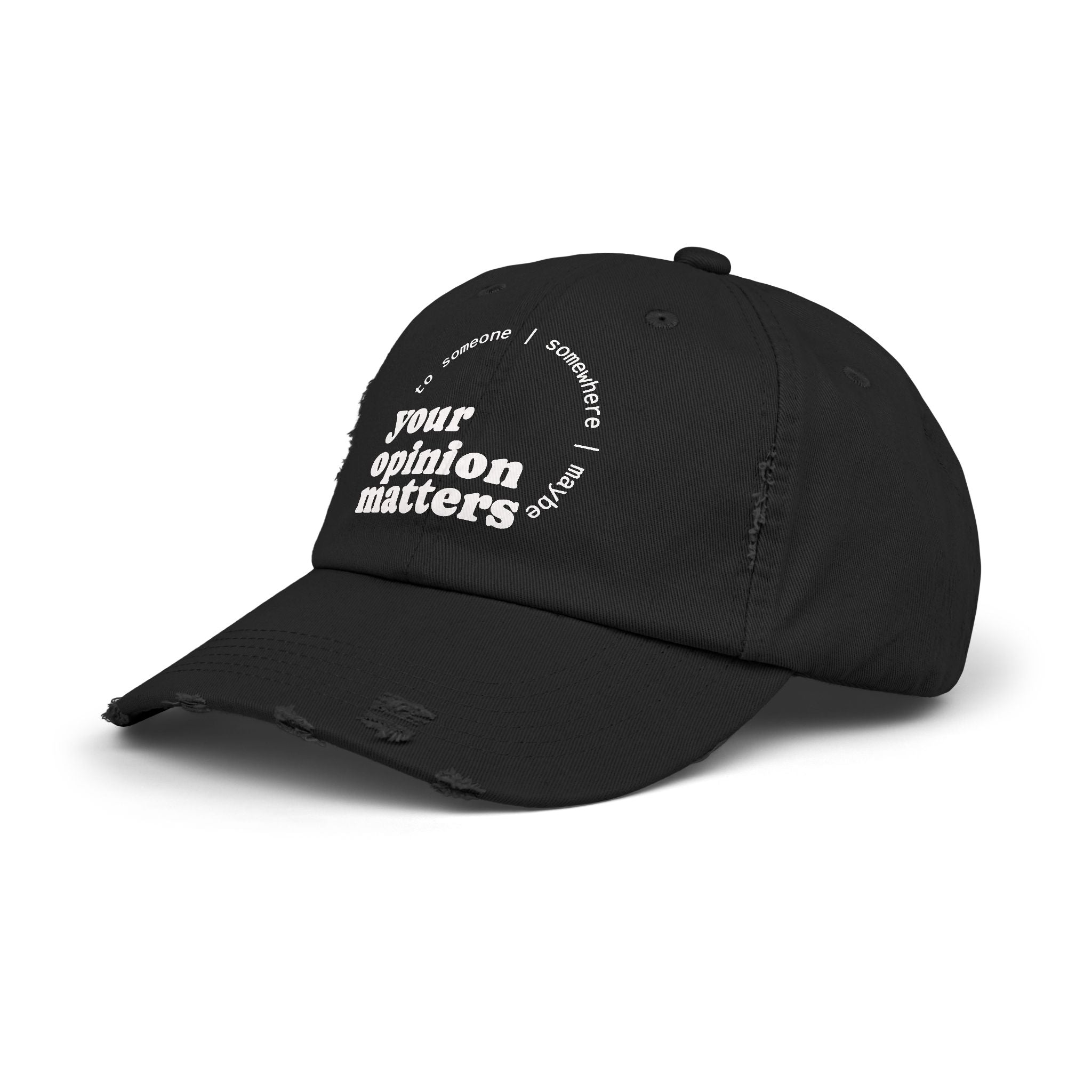 Your Opinion ... Distressed Design Cap