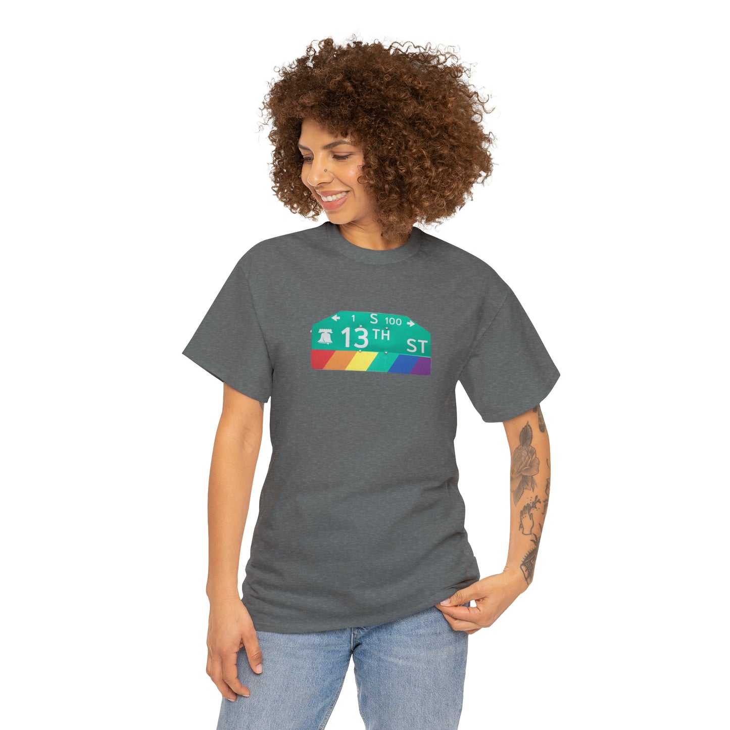 Philly Gayborhood Street Sign Cotton Tee