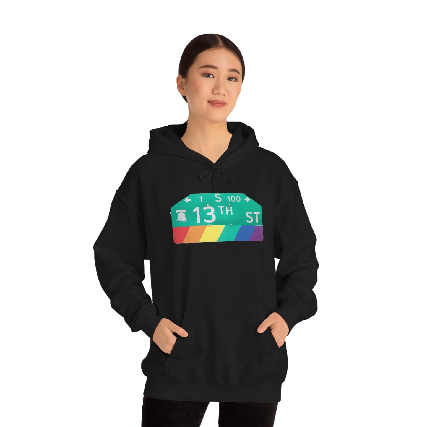 Philly Gayborhood Street Sign Hoodie