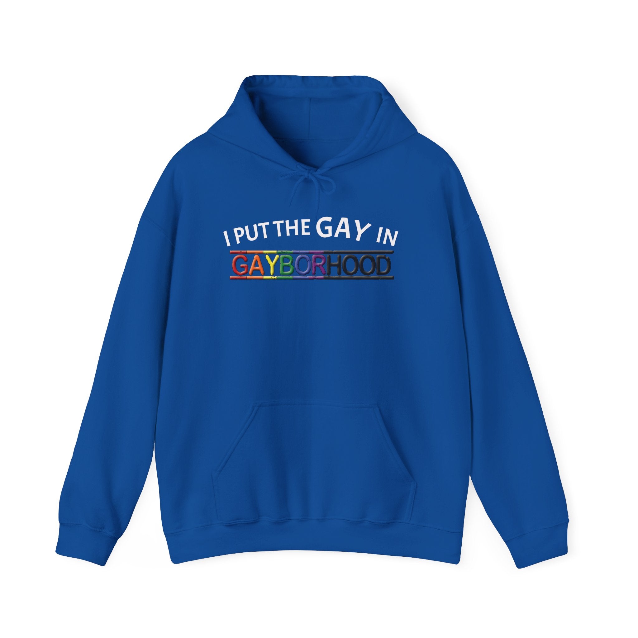 "I put the GAY in" Heavy Blend™ Hoodie