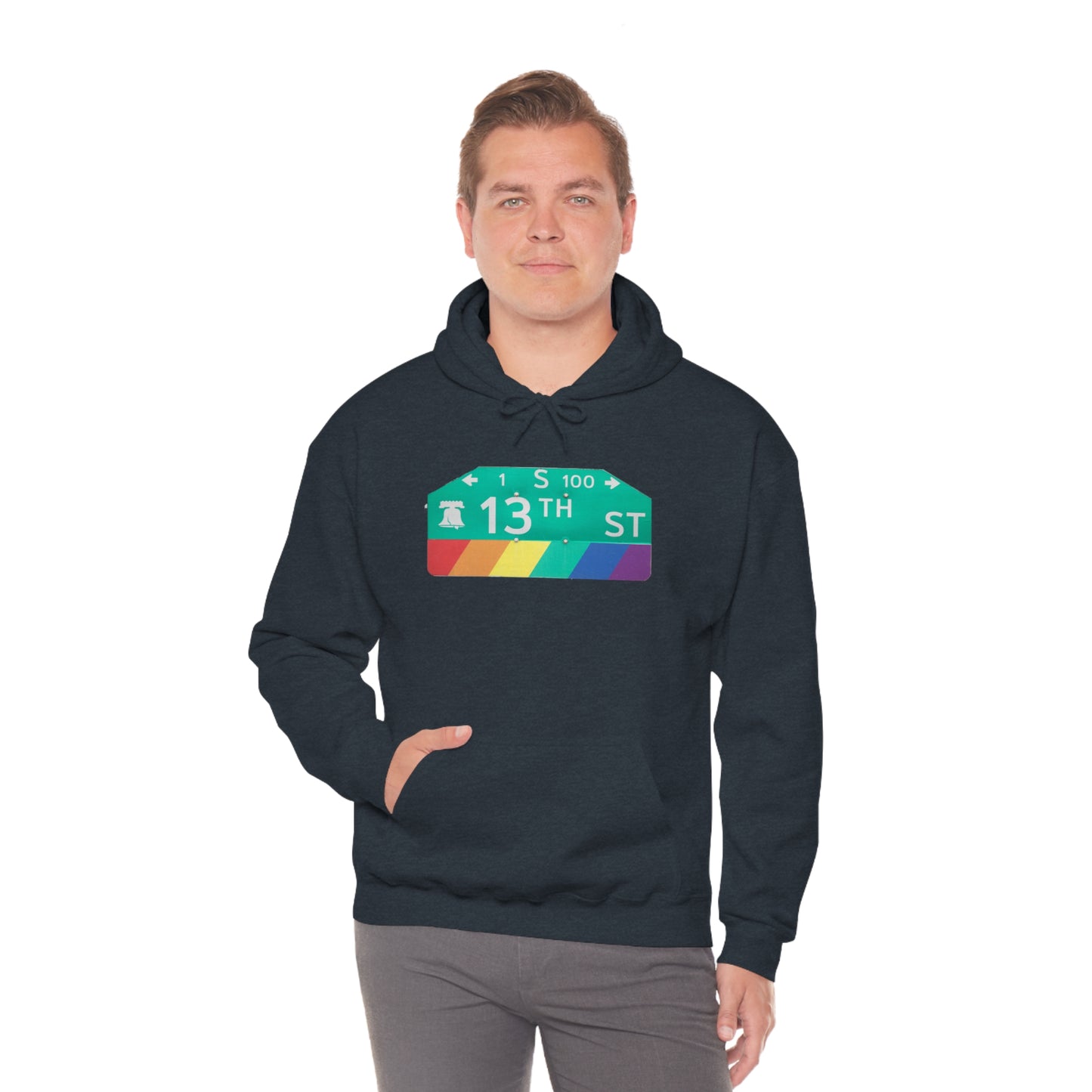 Philly Gayborhood Street Sign Hoodie