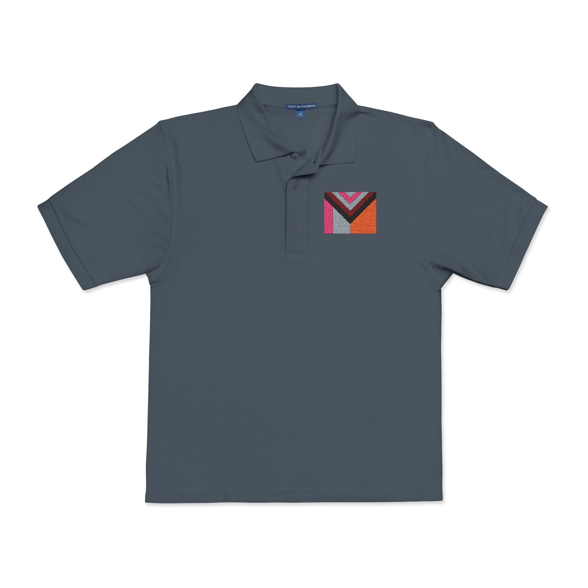 Polo Shirt Philly Inspired Pride Flag Embroidery
