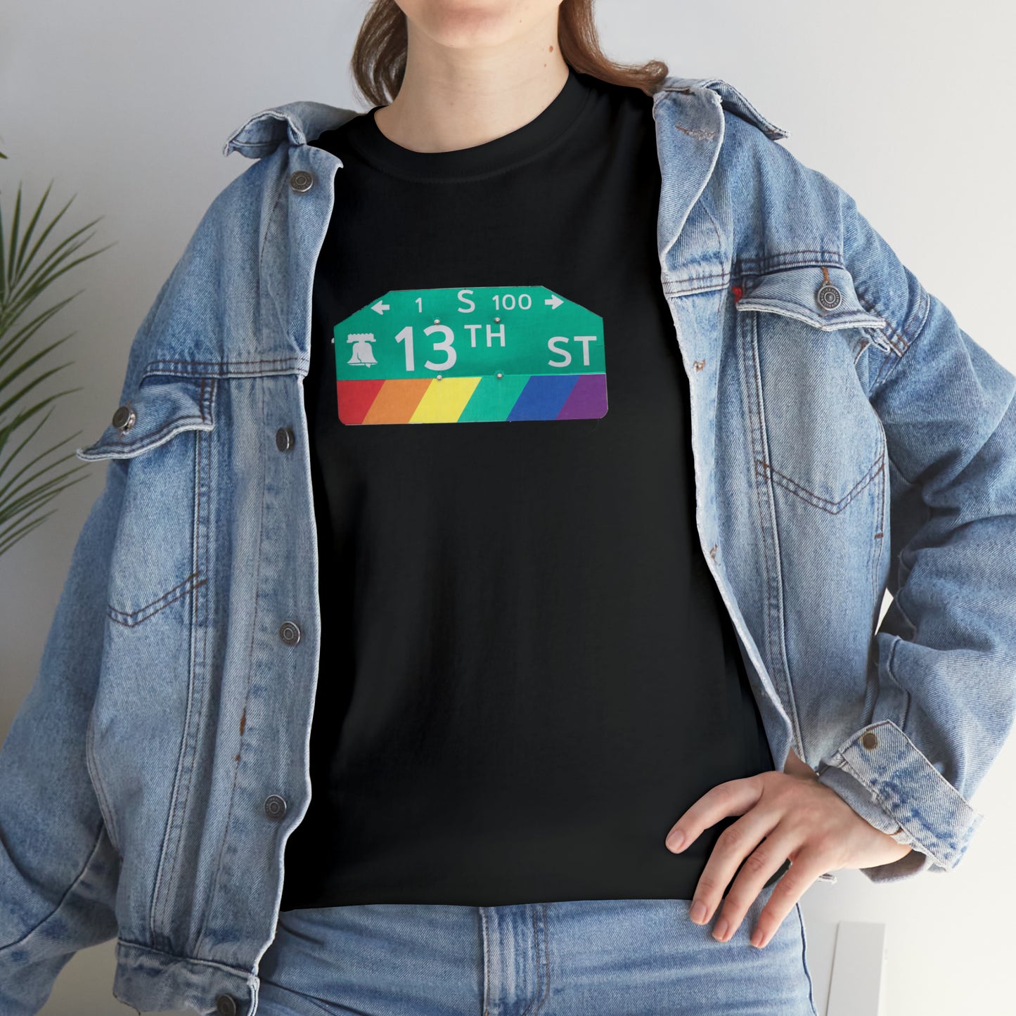 Philly Gayborhood Street Sign Cotton Tee