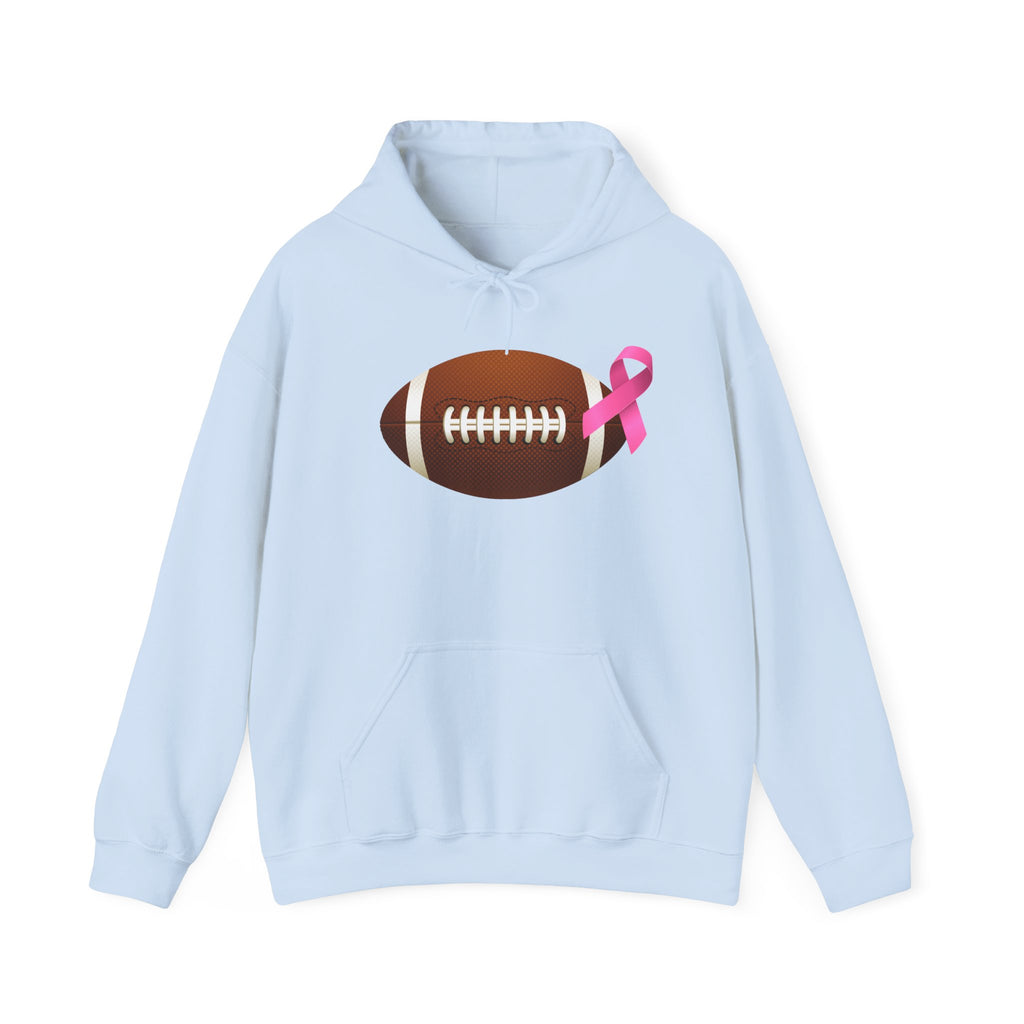 Breast Cancer Football Heavy Blend™ Hoodie
