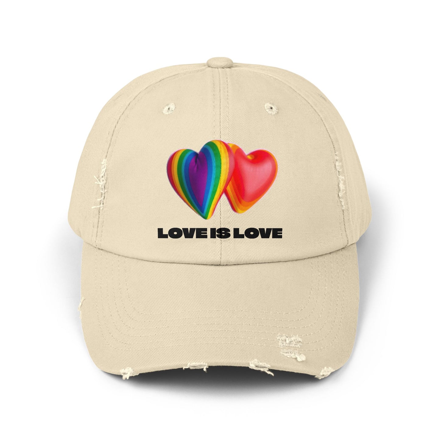 Love is Love Hearts Distressed Design