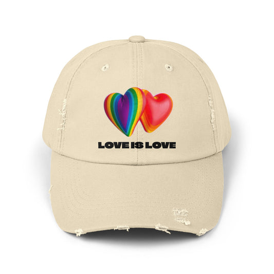 Love is Love Hearts Distressed Design