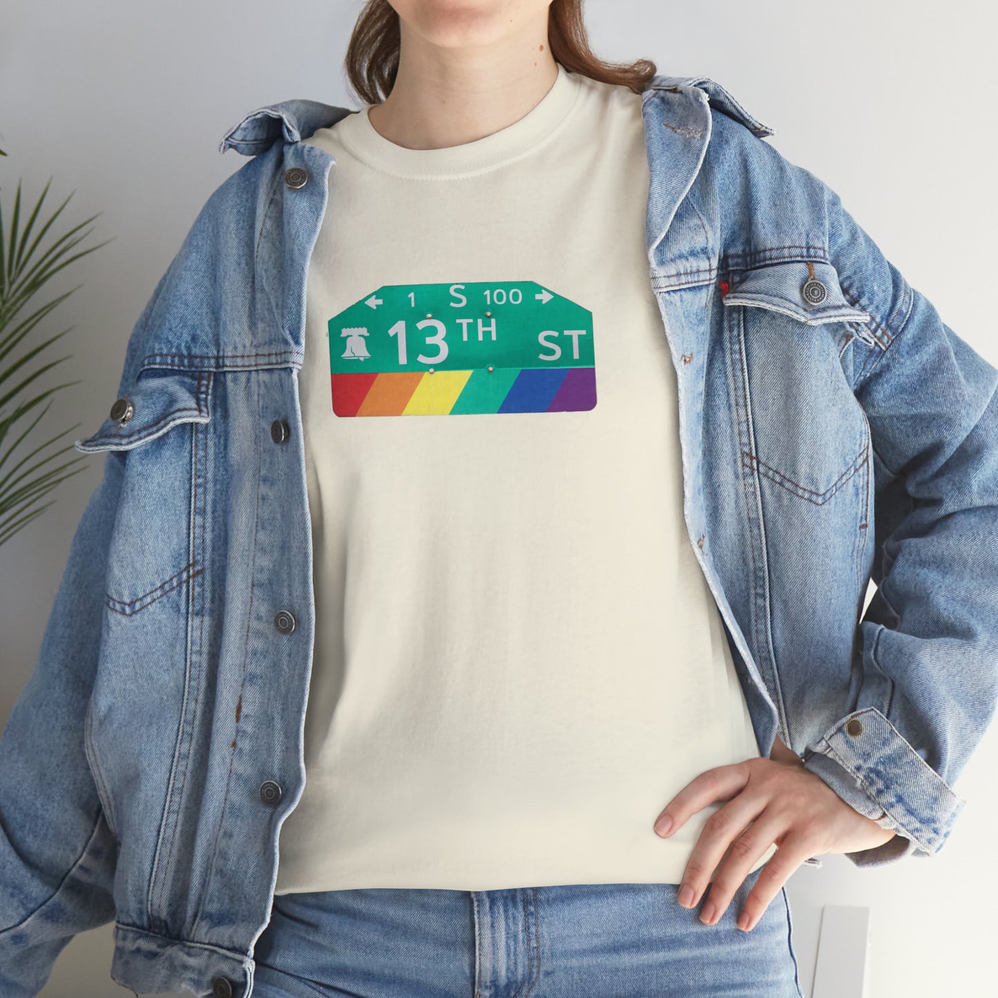 Philly Gayborhood Street Sign Cotton Tee