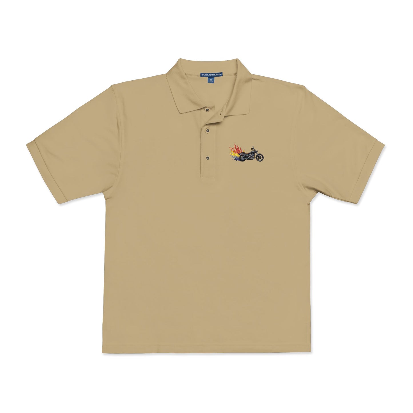 Polo Shirt Flaming Rainbow Embroidery