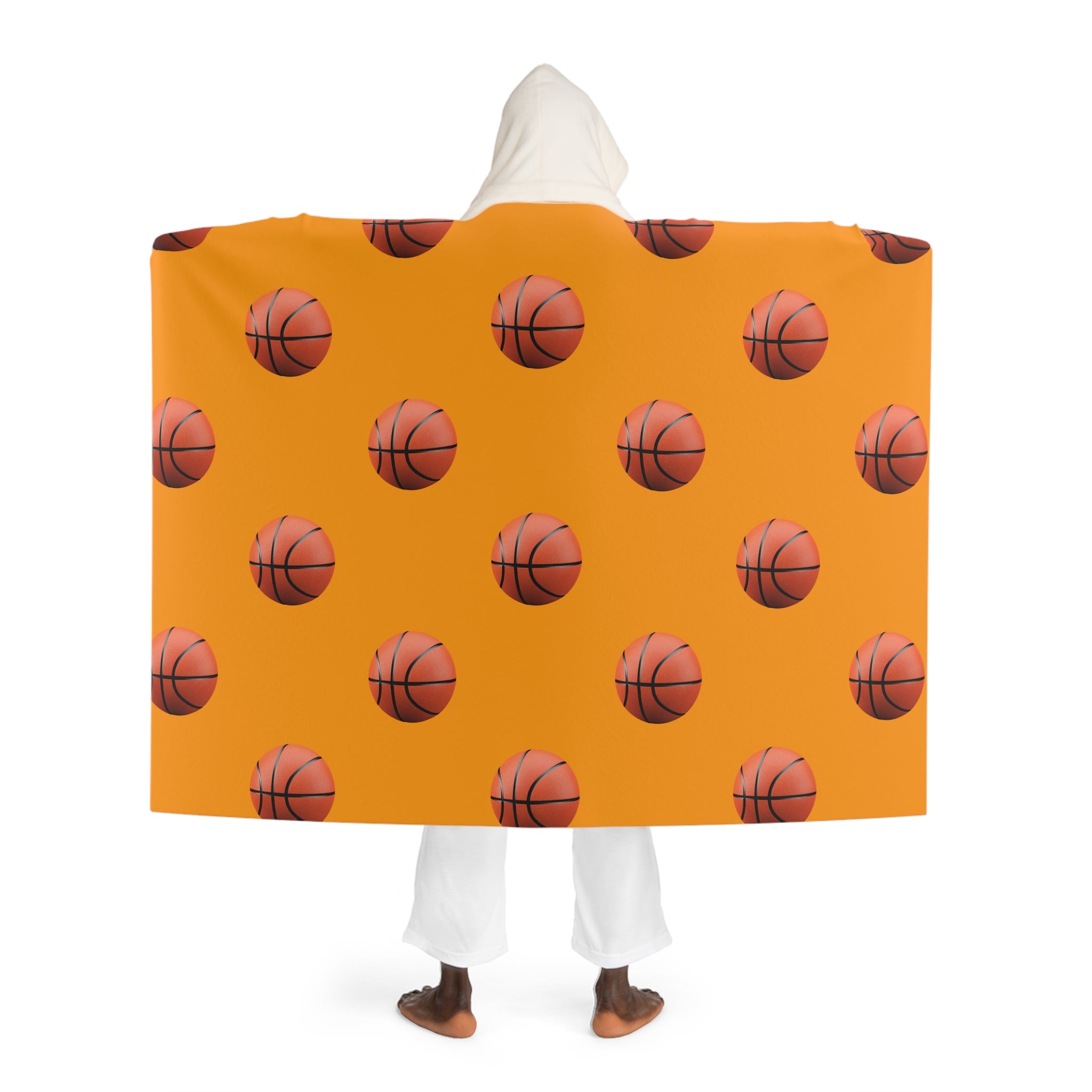 Basketball Hooded Sherpa Blanket