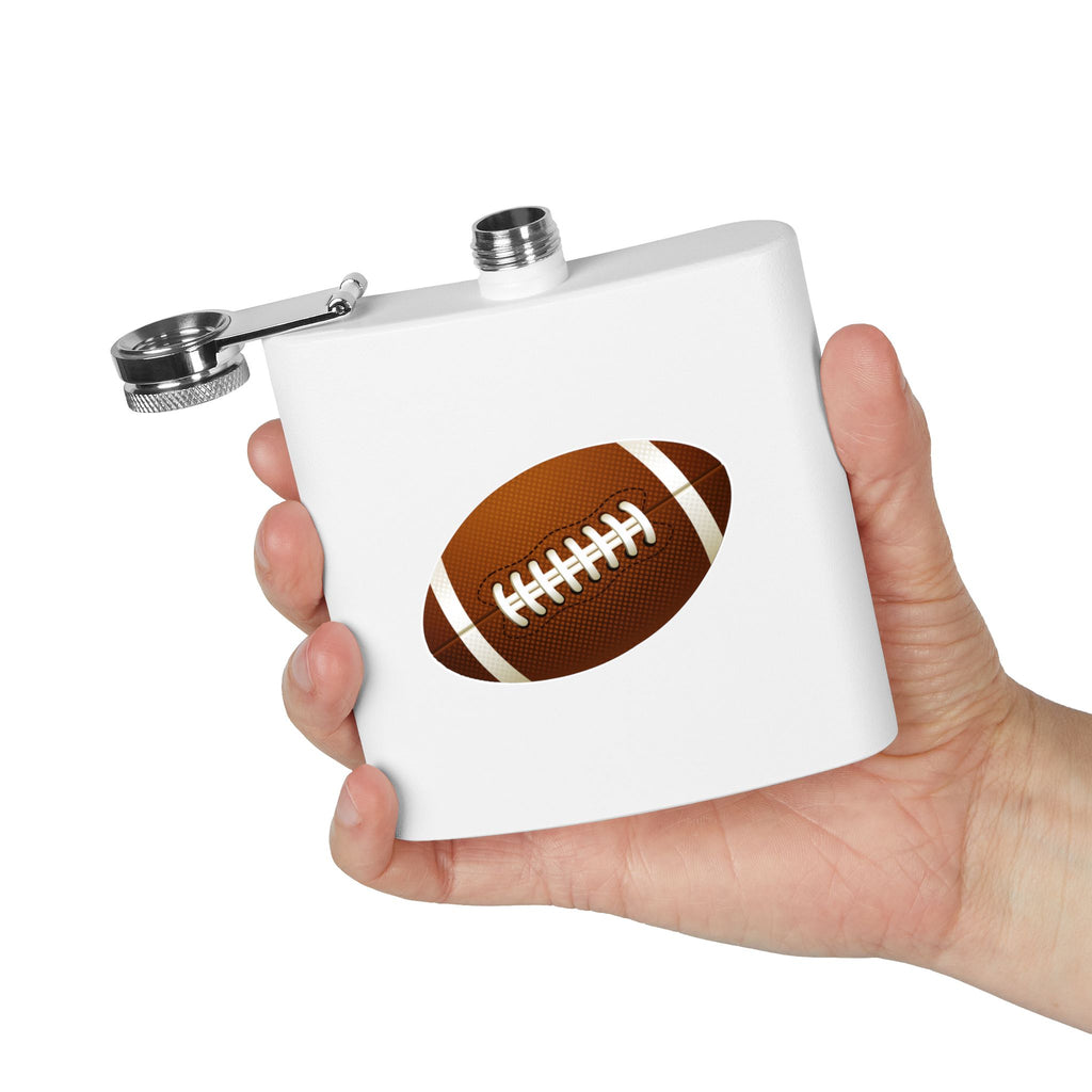 Football Stainless Steel Flask, 6oz
