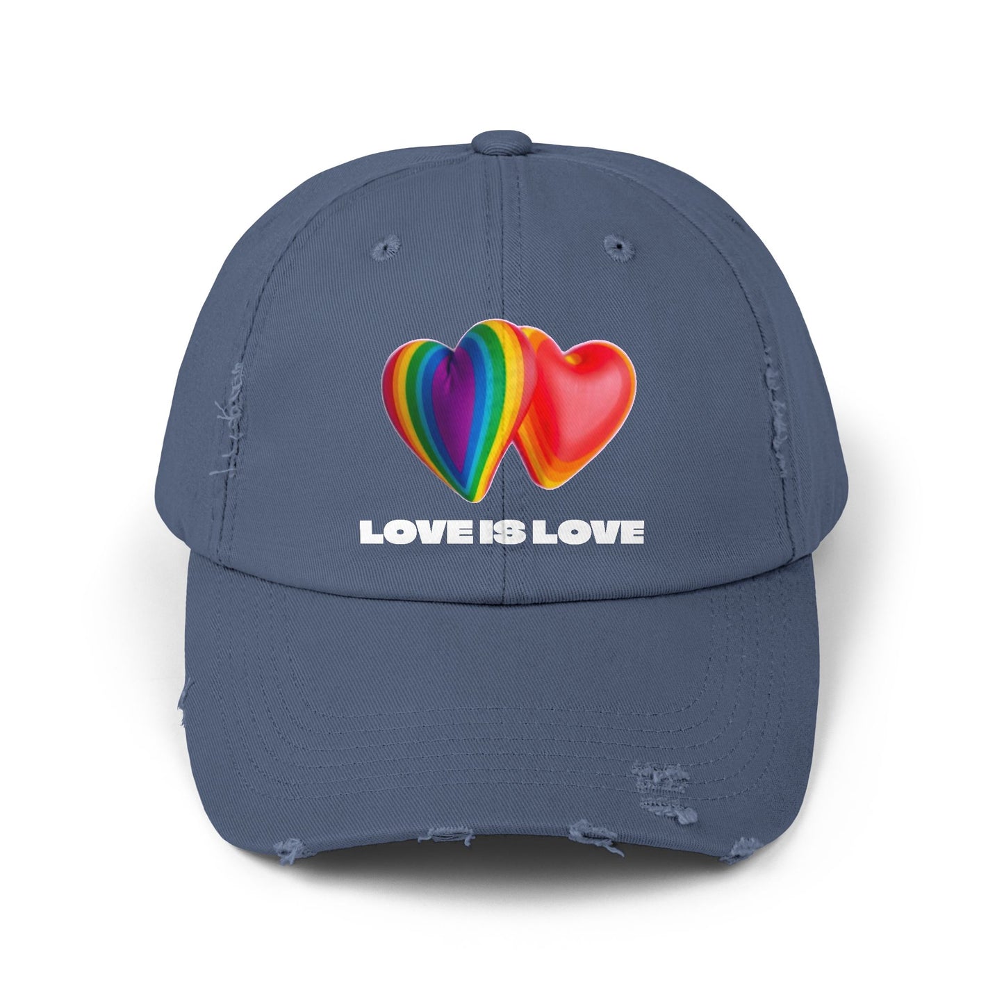 Love is Love Hearts Distressed Design