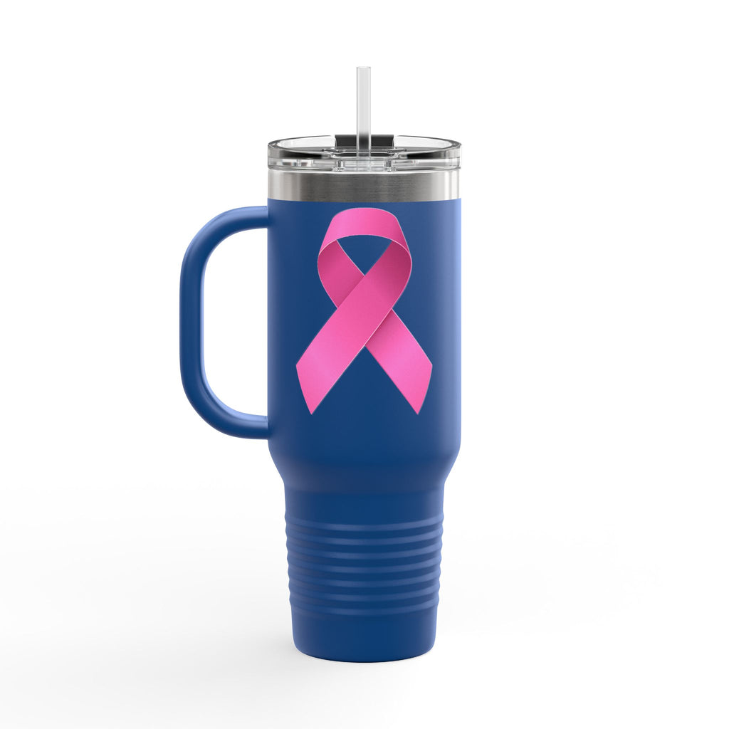Pink Ribbon Insulated Travel Mug, 40oz