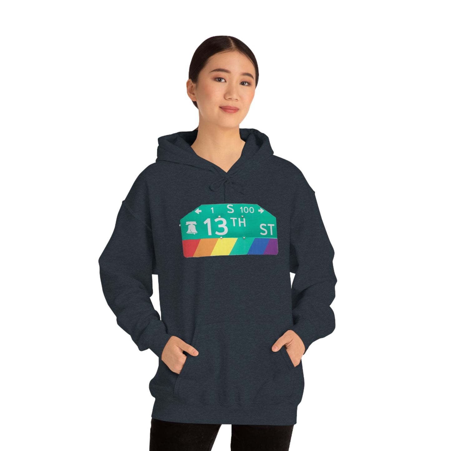 Philly Gayborhood Street Sign Hoodie