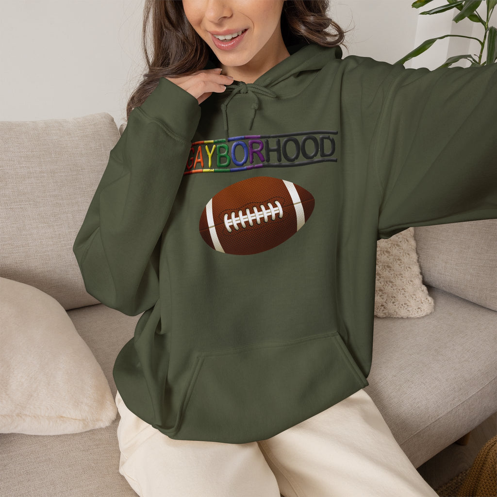 Gayborhood Football Heavy Blend™ Hoodie