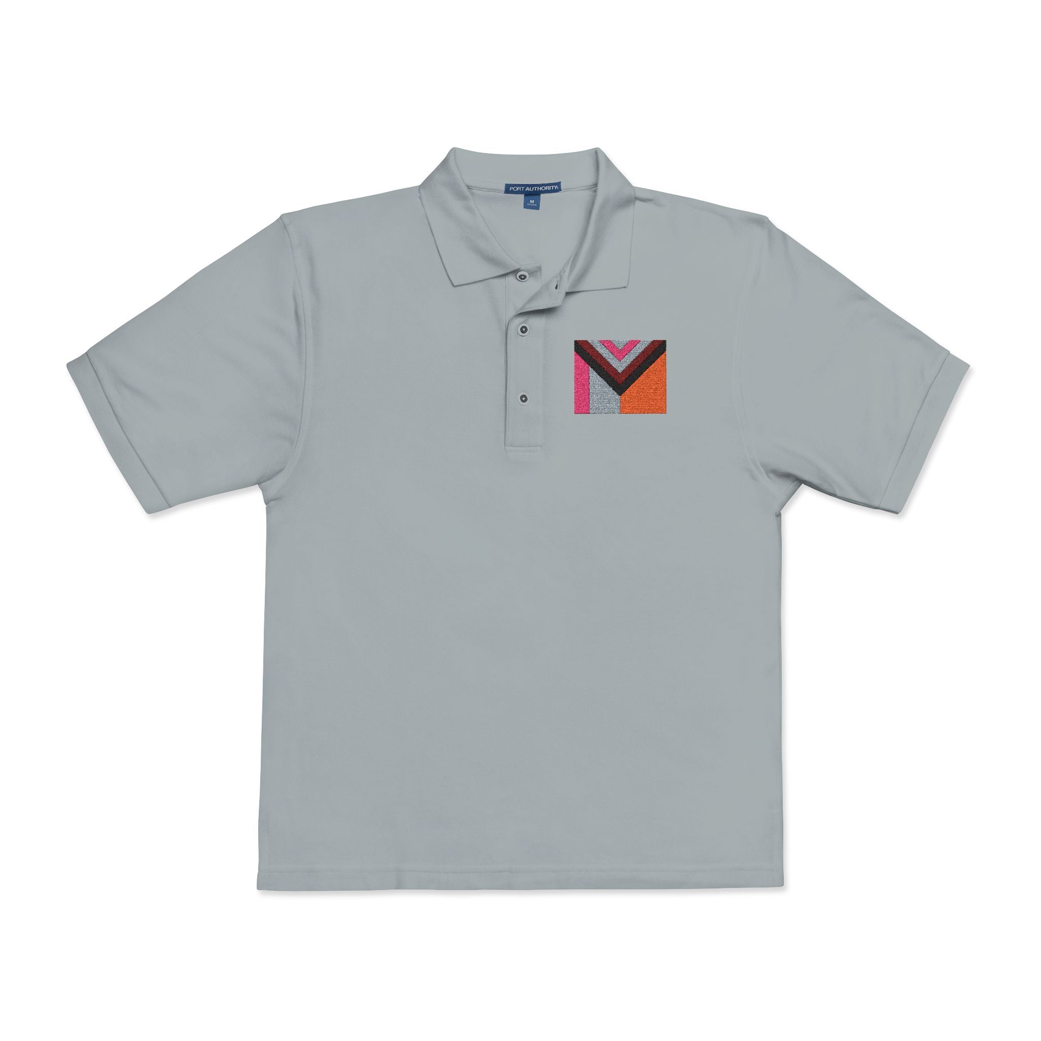 Polo Shirt Philly Inspired Pride Flag Embroidery