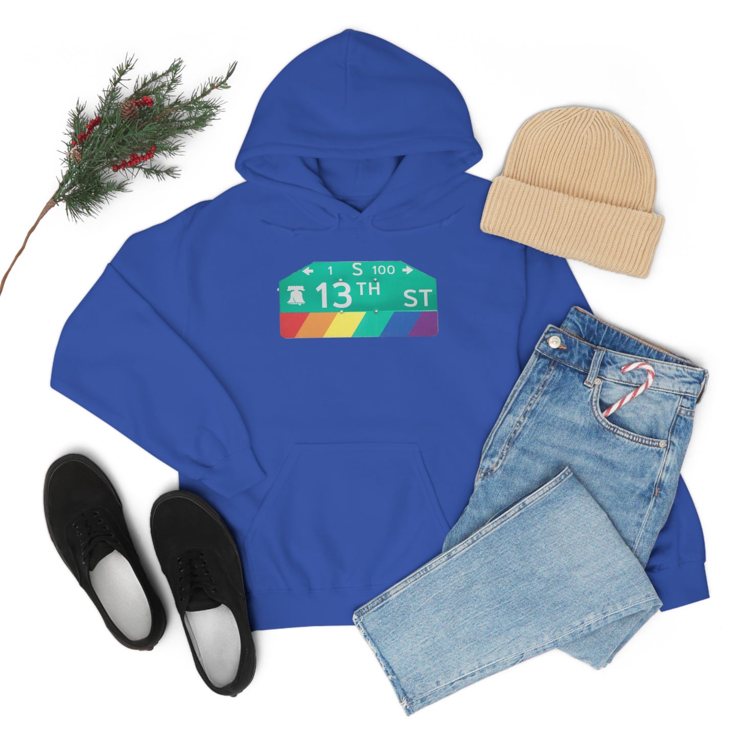 Philly Gayborhood Street Sign Hoodie