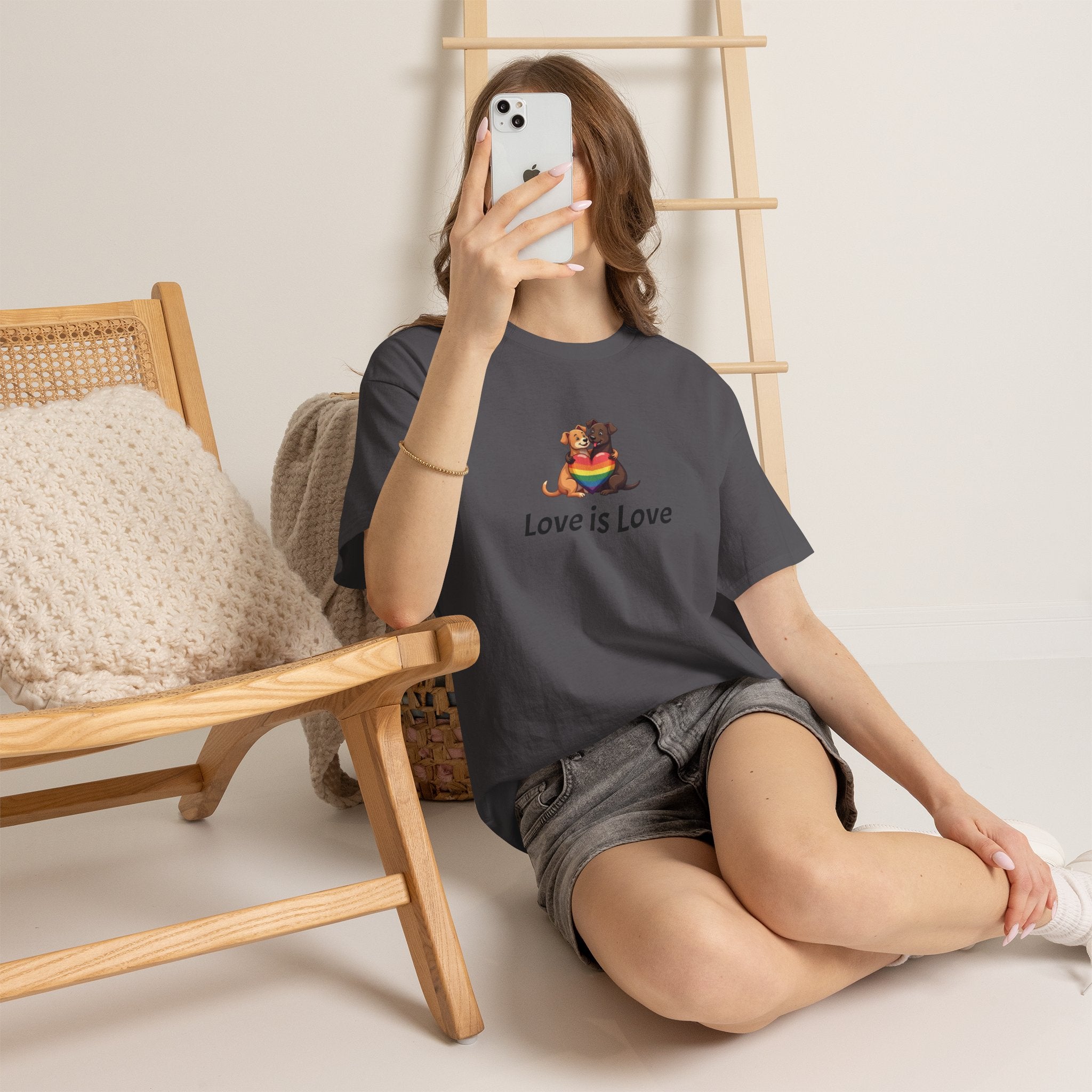 Puppy Love is Love Heavy Cotton Tee