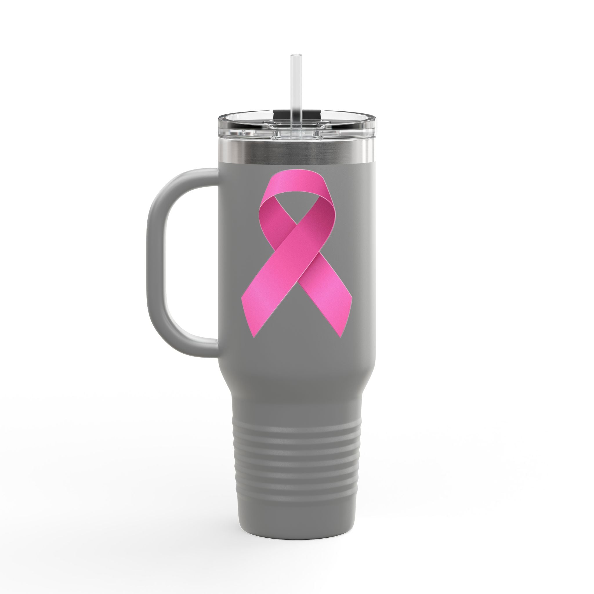 Pink Ribbon Insulated Travel Mug, 40oz