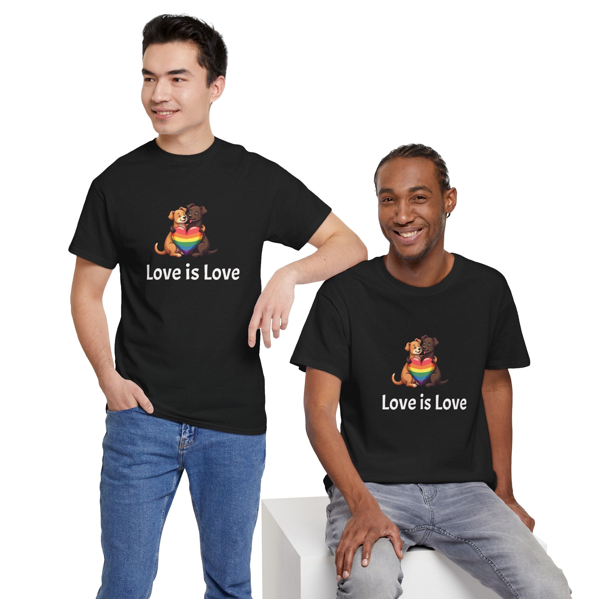 Puppy Love is Love Heavy Cotton Tee