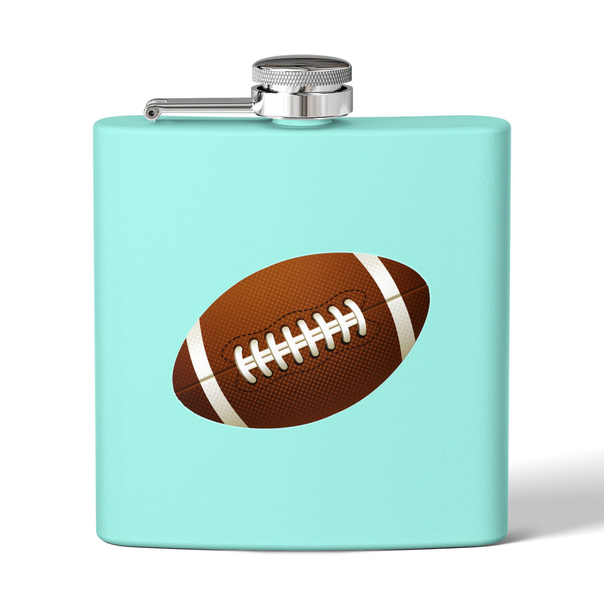 Football Stainless Steel Flask, 6oz