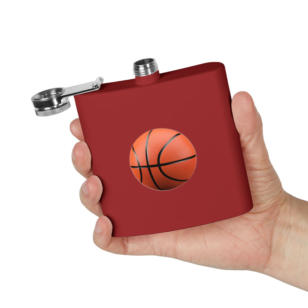 Basketball Stainless Steel Flask, 6oz