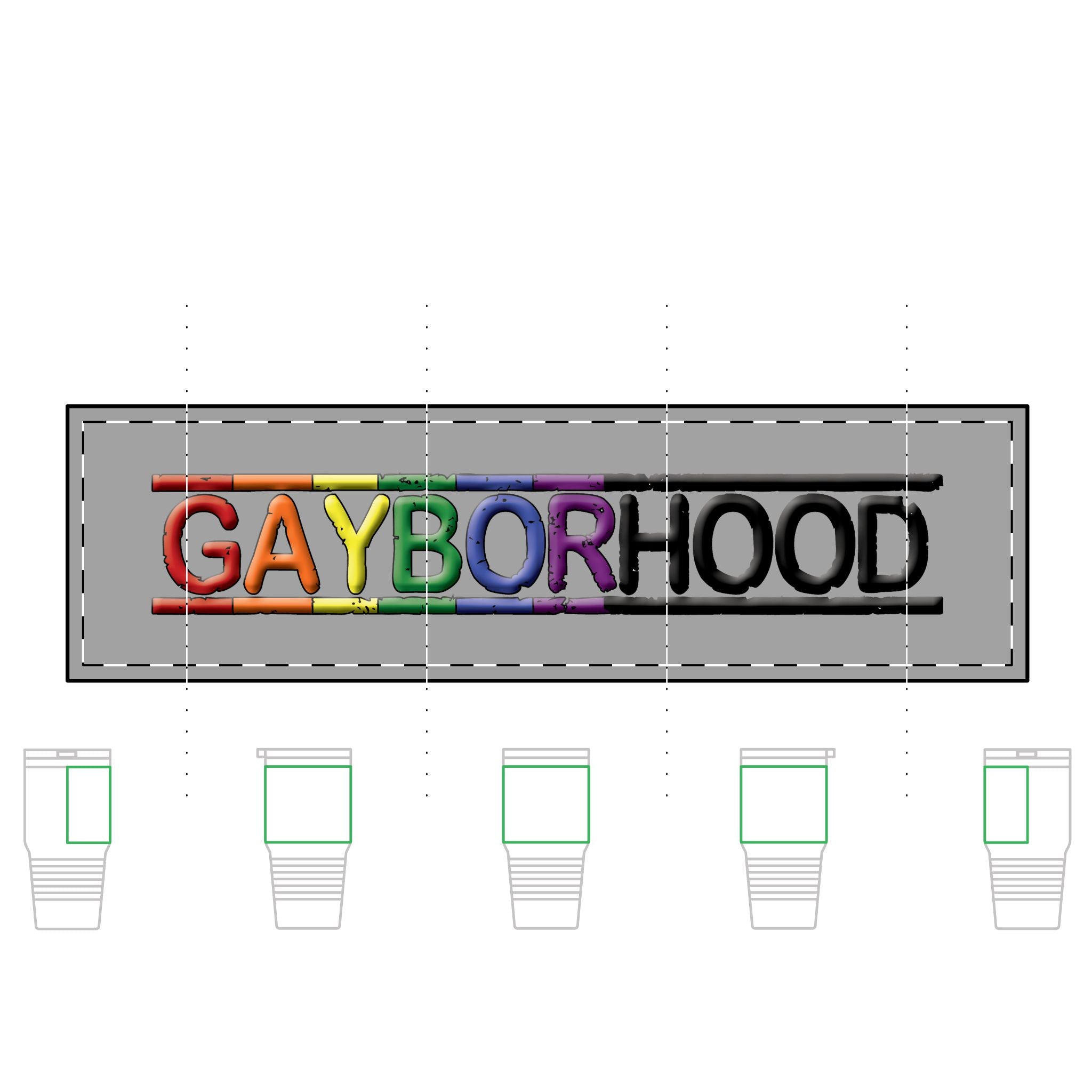 Gayborhood 30oz Tumbler — Tundra Insulated Cup