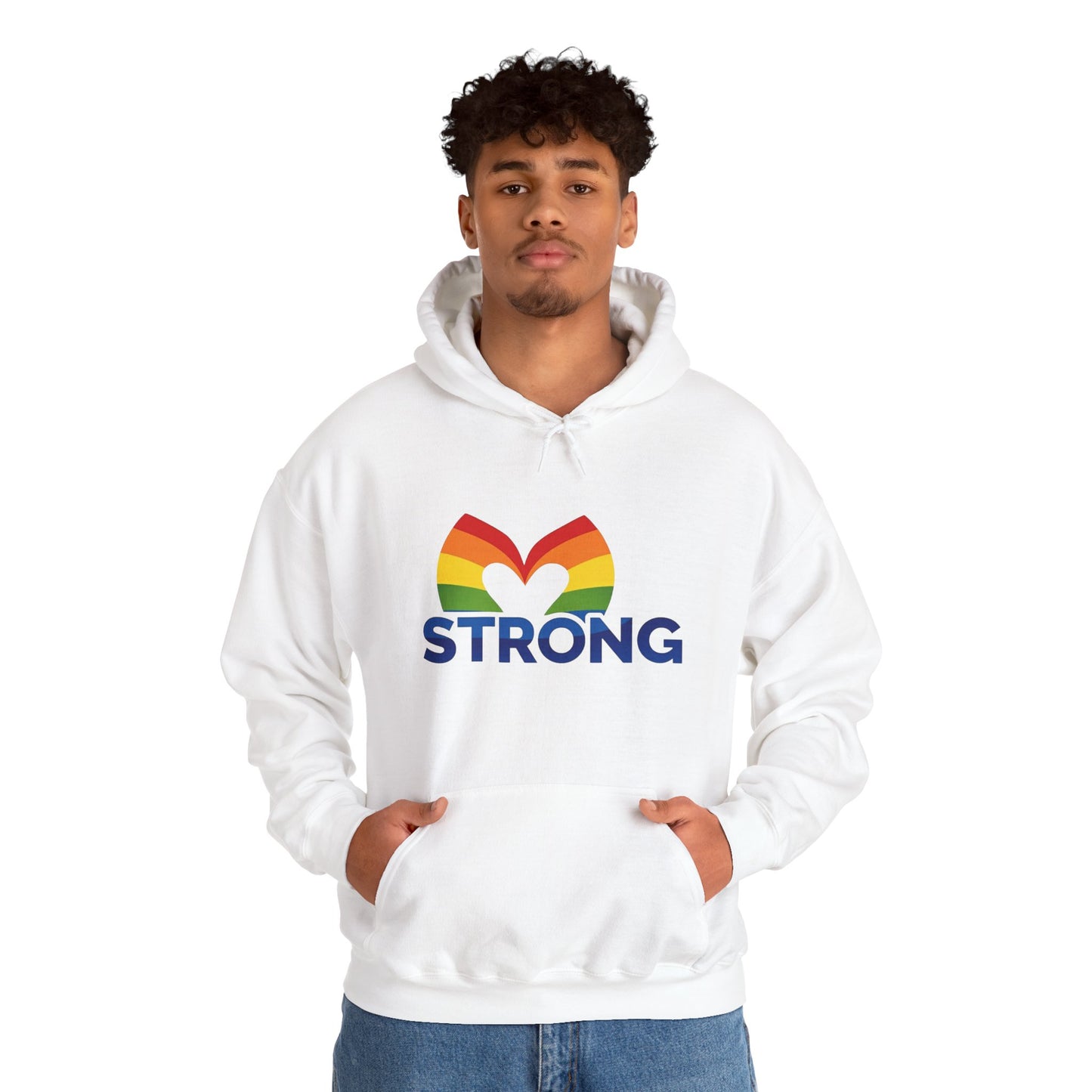Rainbow Heart STRONG Hoodie