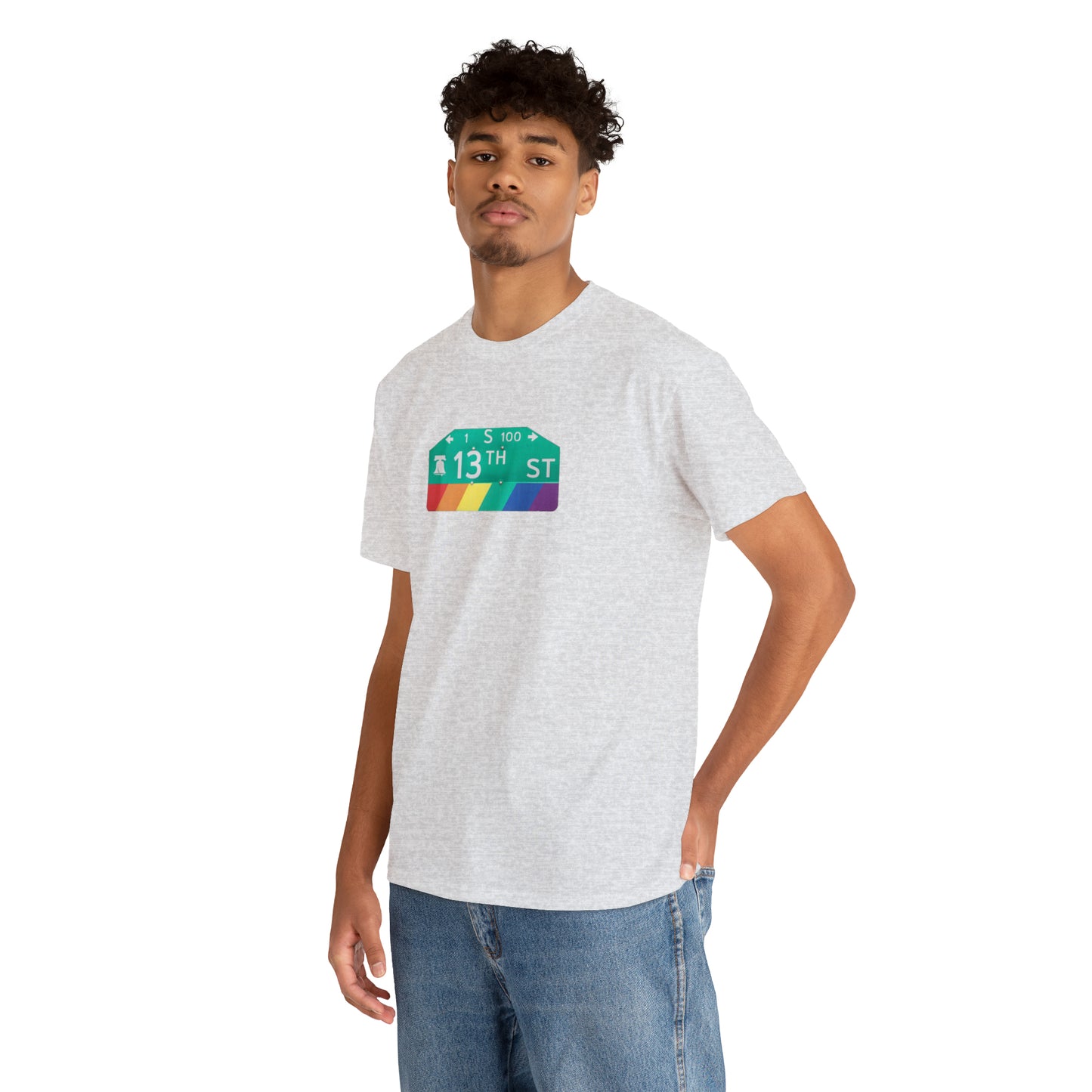 Philly Gayborhood Street Sign Cotton Tee