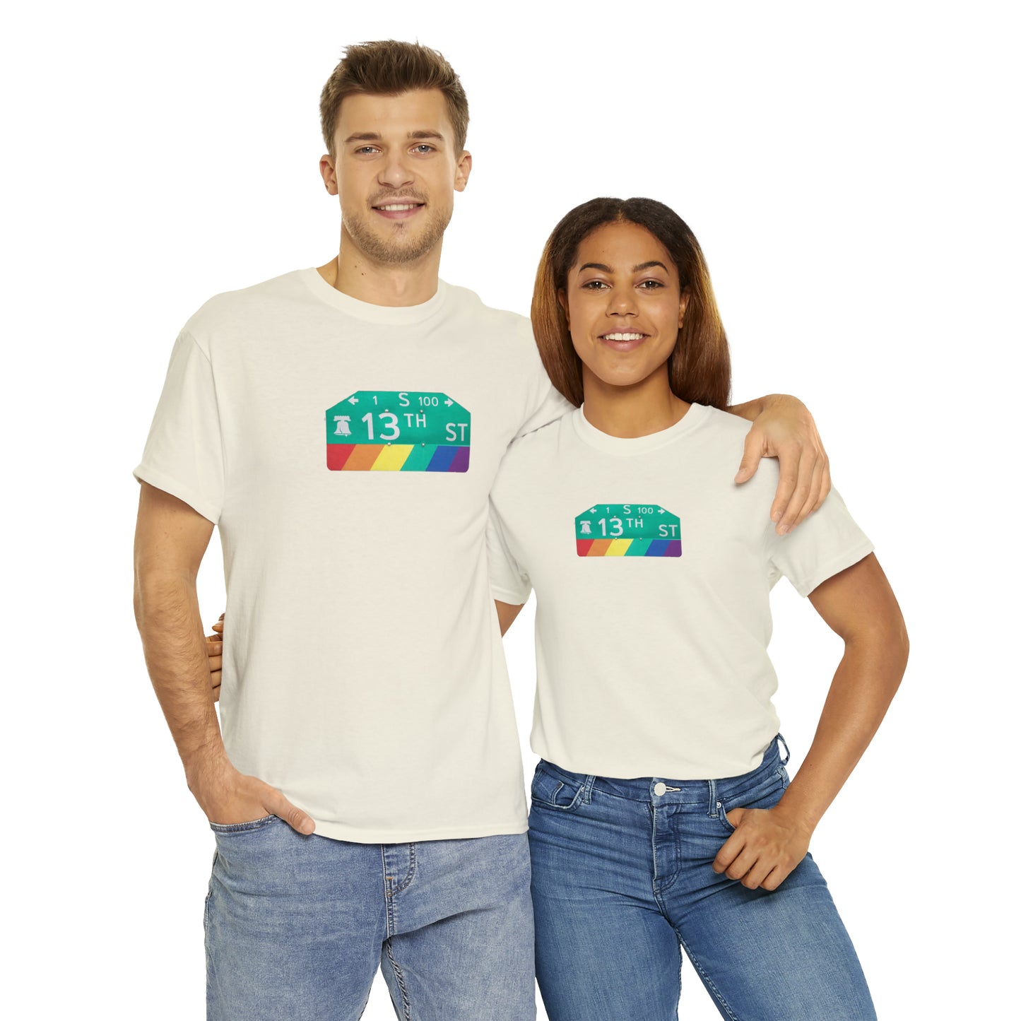 Philly Gayborhood Street Sign Cotton Tee