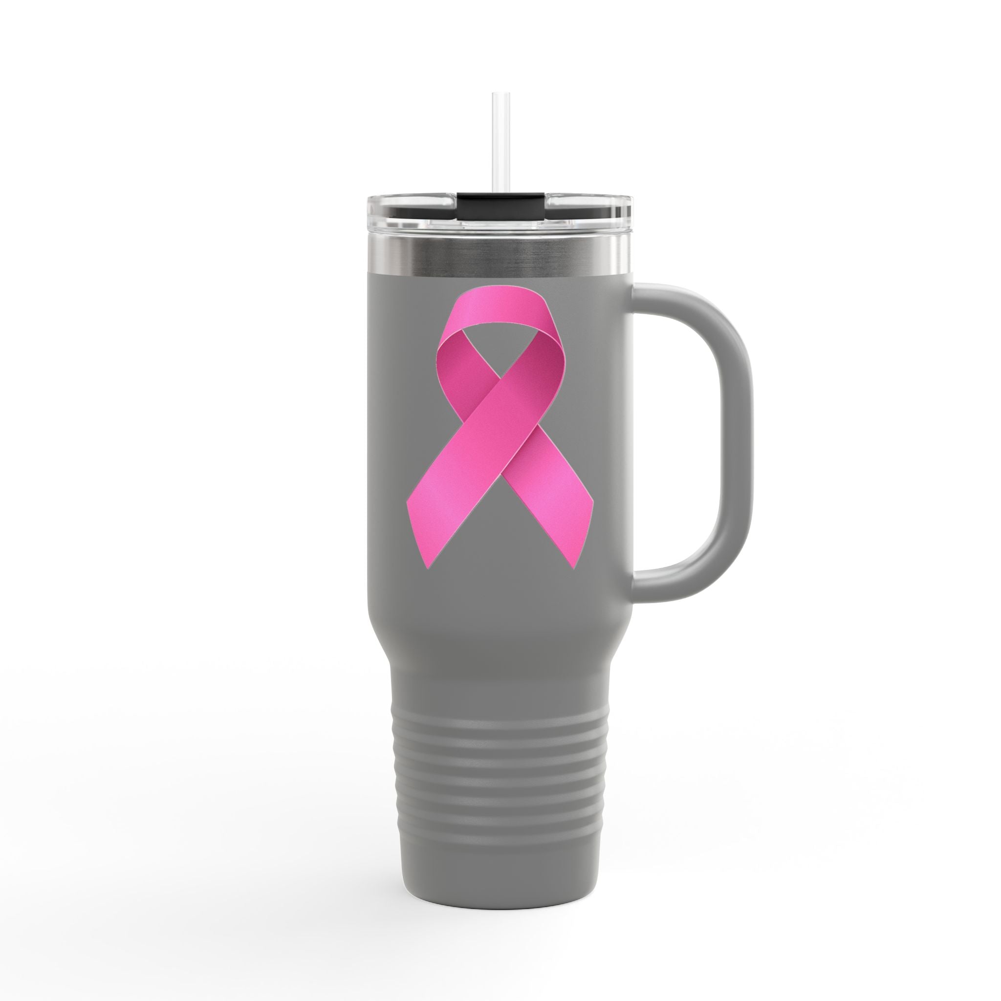 Pink Ribbon Insulated Travel Mug, 40oz