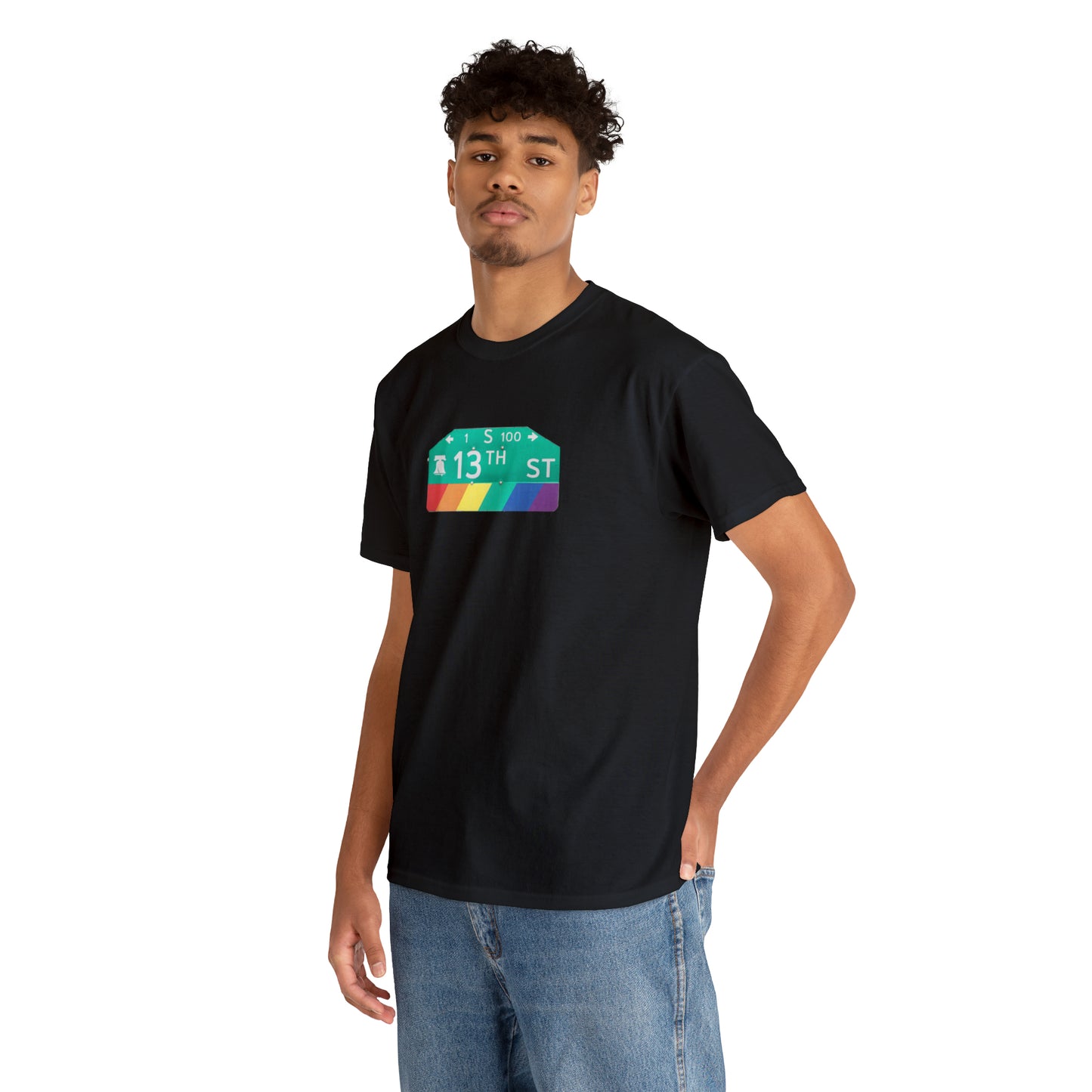 Philly Gayborhood Street Sign Cotton Tee