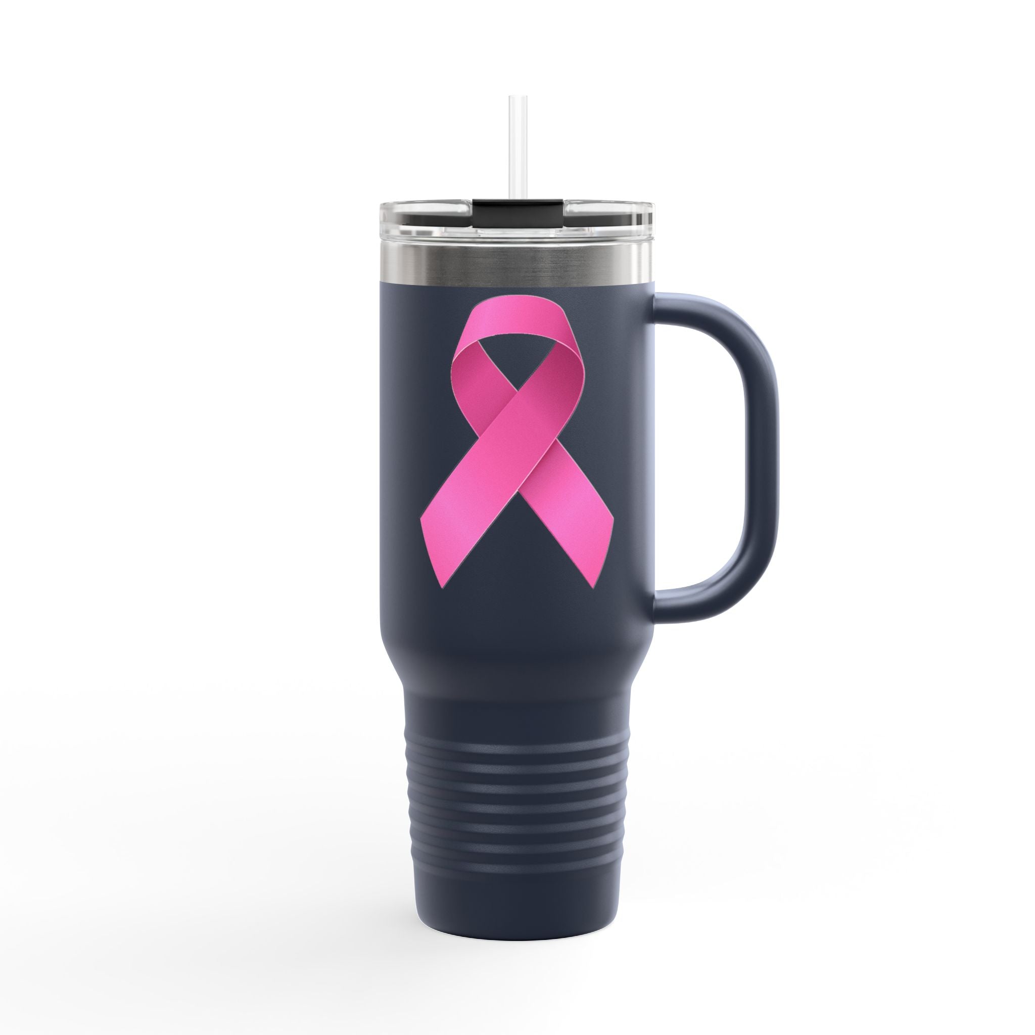 Pink Ribbon Insulated Travel Mug, 40oz