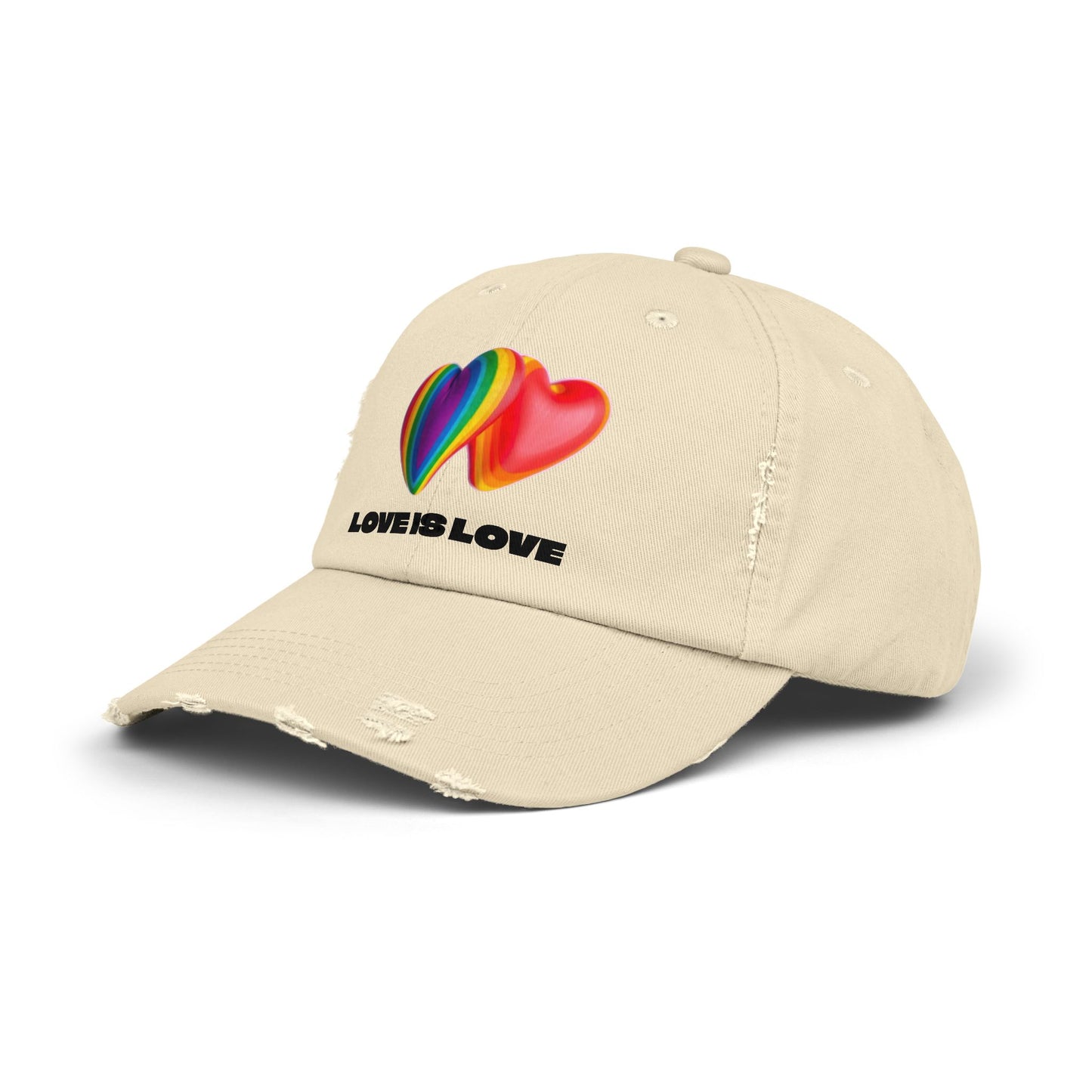 Love is Love Hearts Distressed Design