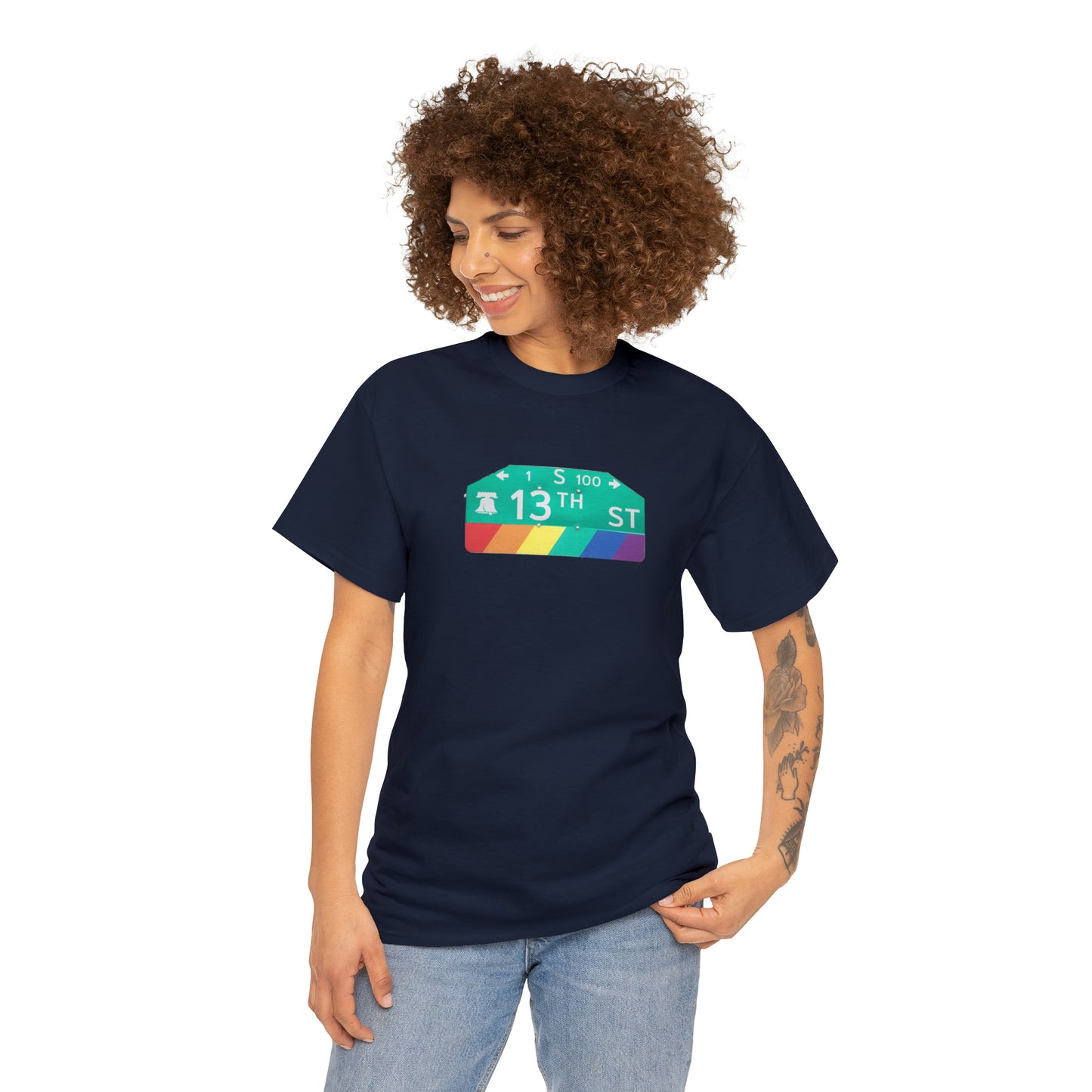 Philly Gayborhood Street Sign Cotton Tee