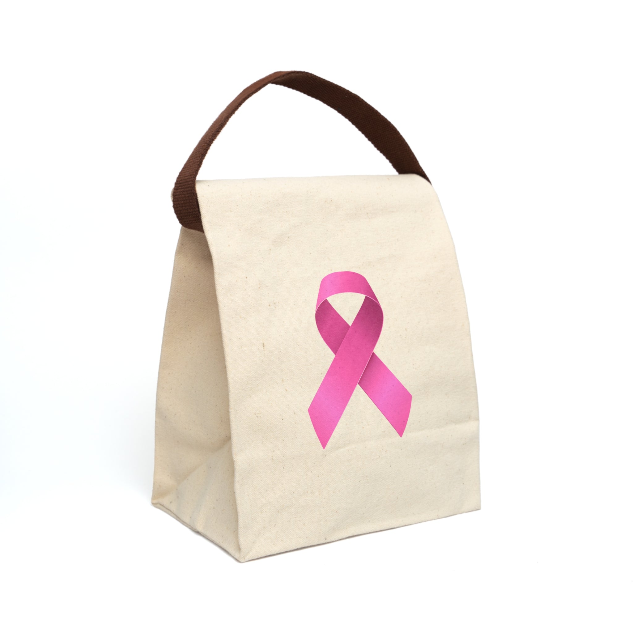 Canvas Lunch Bag Breast Cancer (Pink Ribbon)