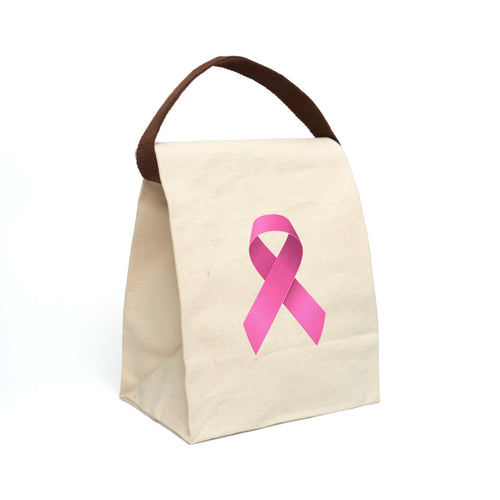 Canvas Lunch Bag Breast Cancer (Pink Ribbon)