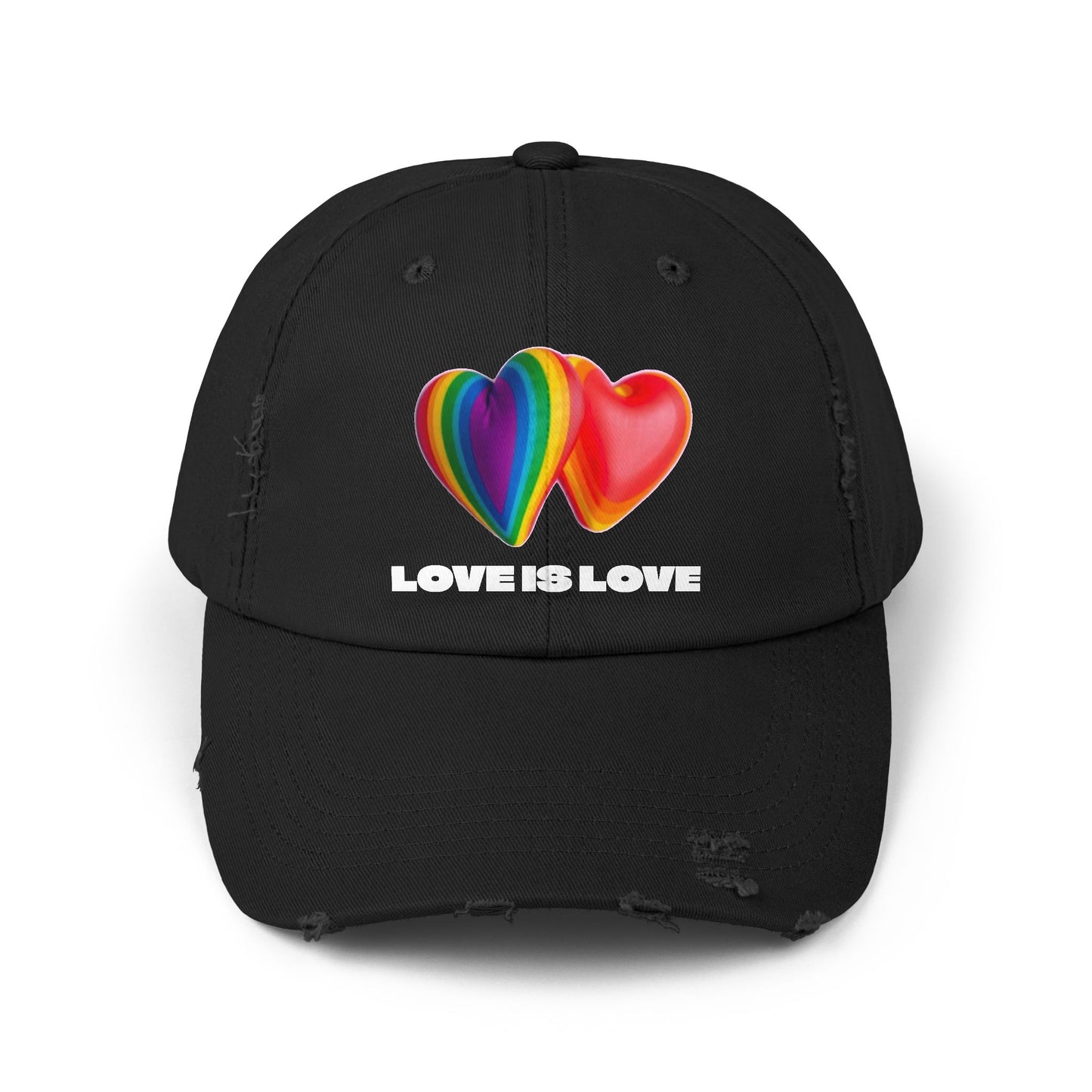 Love is Love Hearts Distressed Design