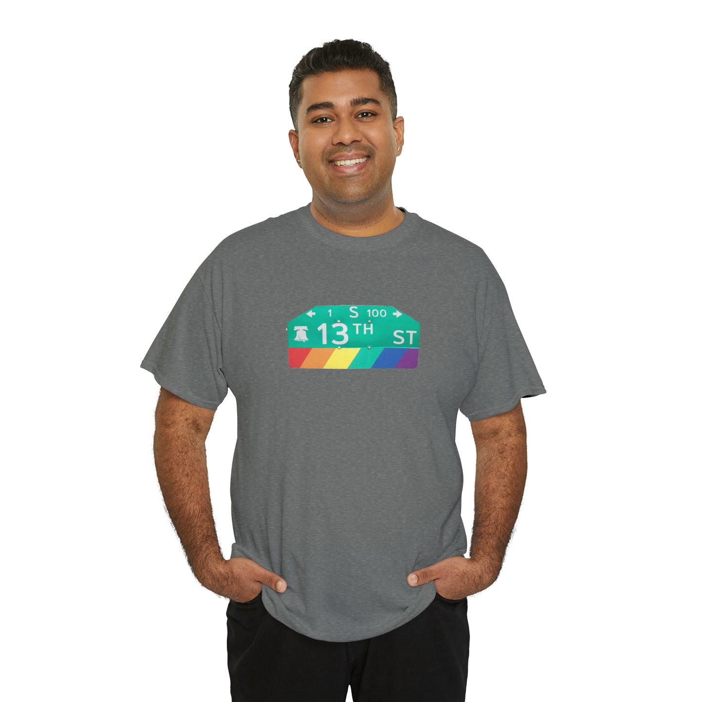 Philly Gayborhood Street Sign Cotton Tee