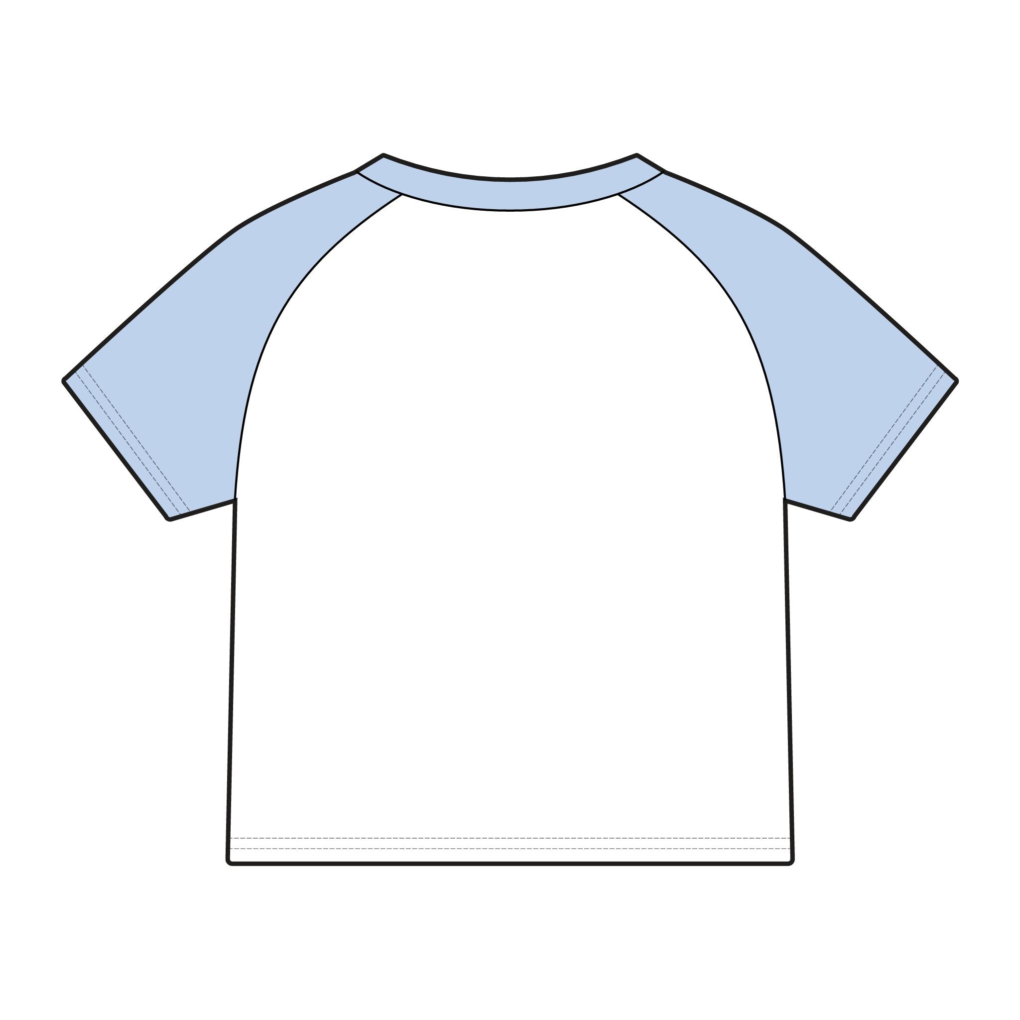 Women's Micro Rib Raglan Baby Tee Rainbow Strong