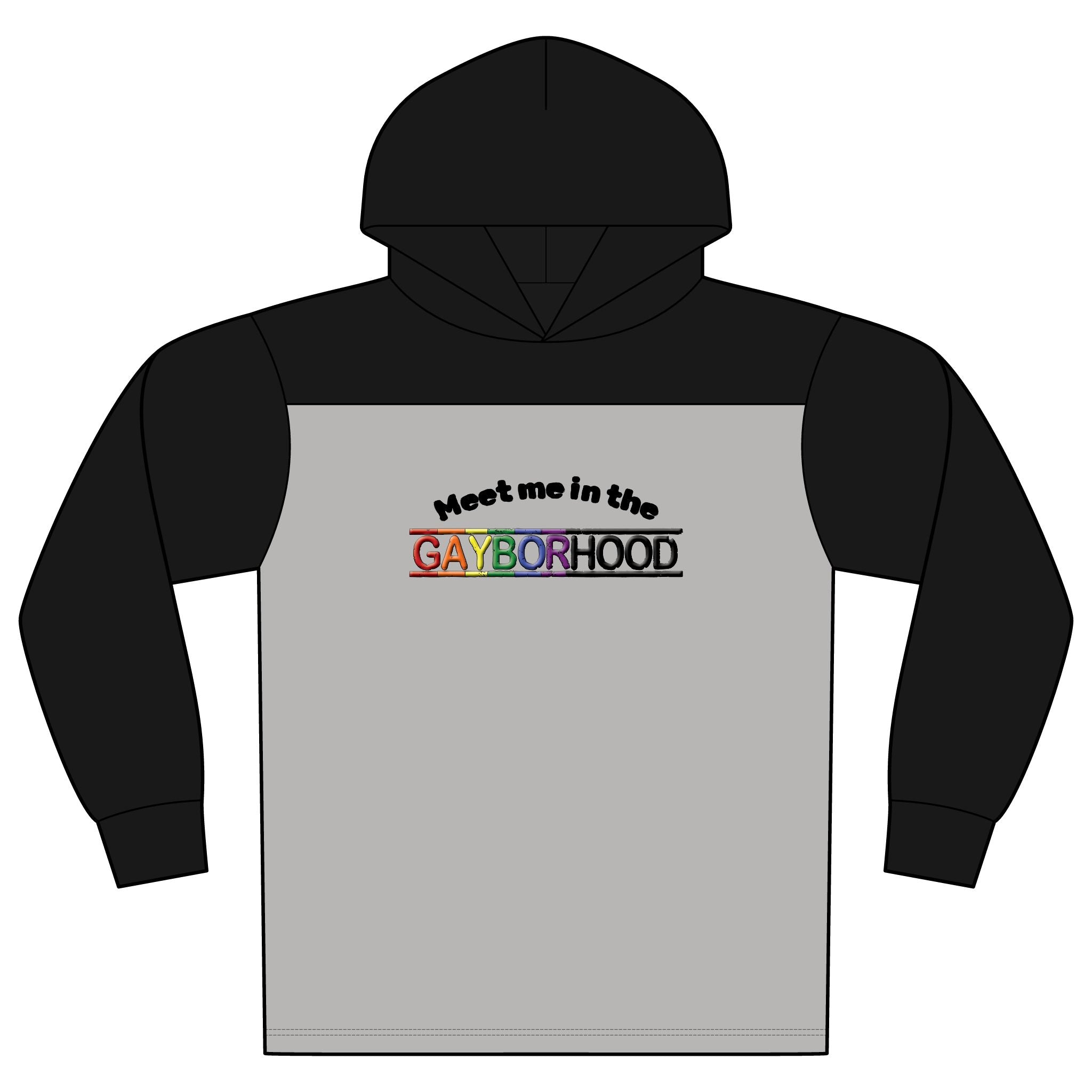 Meet me in the Gayborhood Halftime Long Sleeve Hoodie