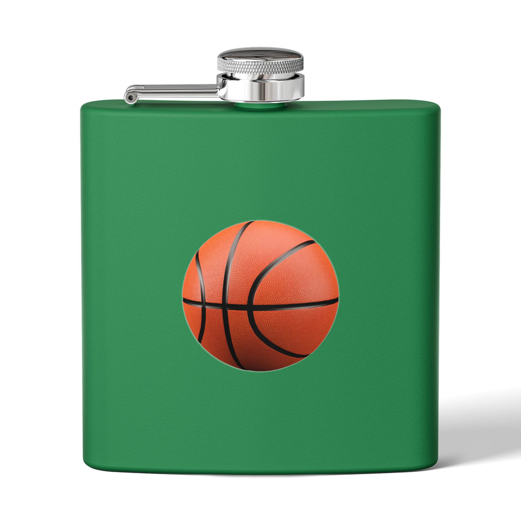 Basketball Stainless Steel Flask, 6oz