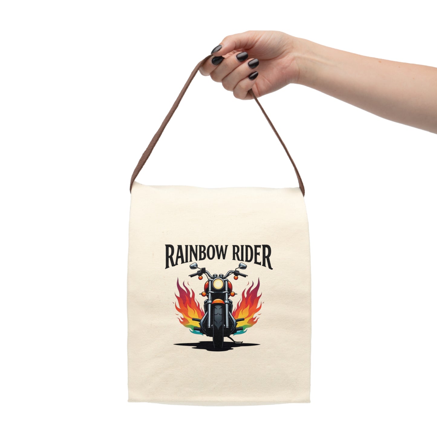 Canvas Lunch Bag Rainbow Rider