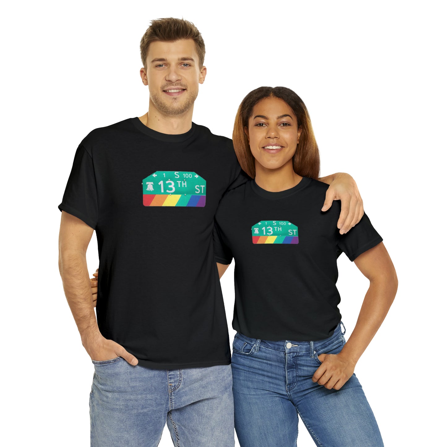 Philly Gayborhood Street Sign Cotton Tee